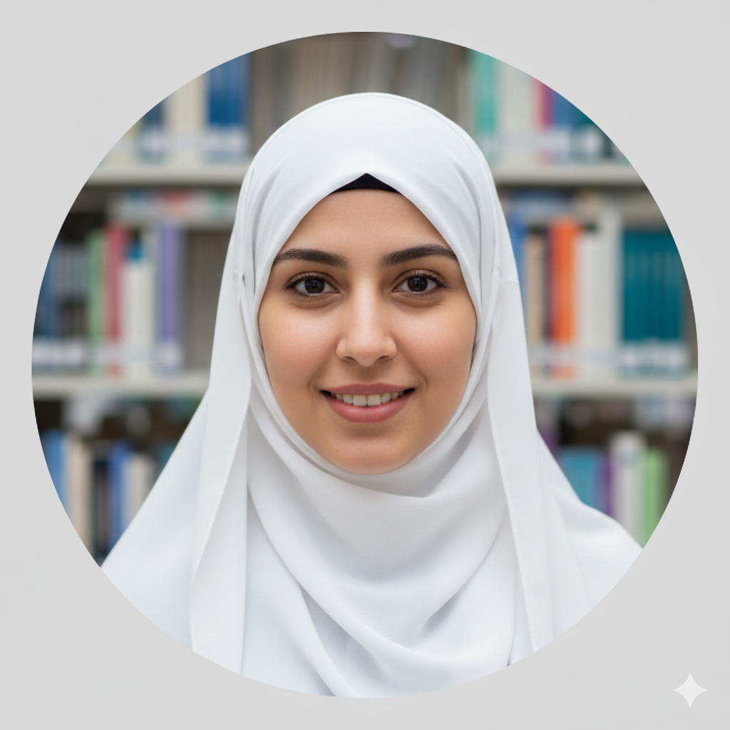 صورة نورا علي طالبة بجامعة عين شمس ترتدي حجاب أبيض